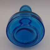 Vintage blue glass decanter