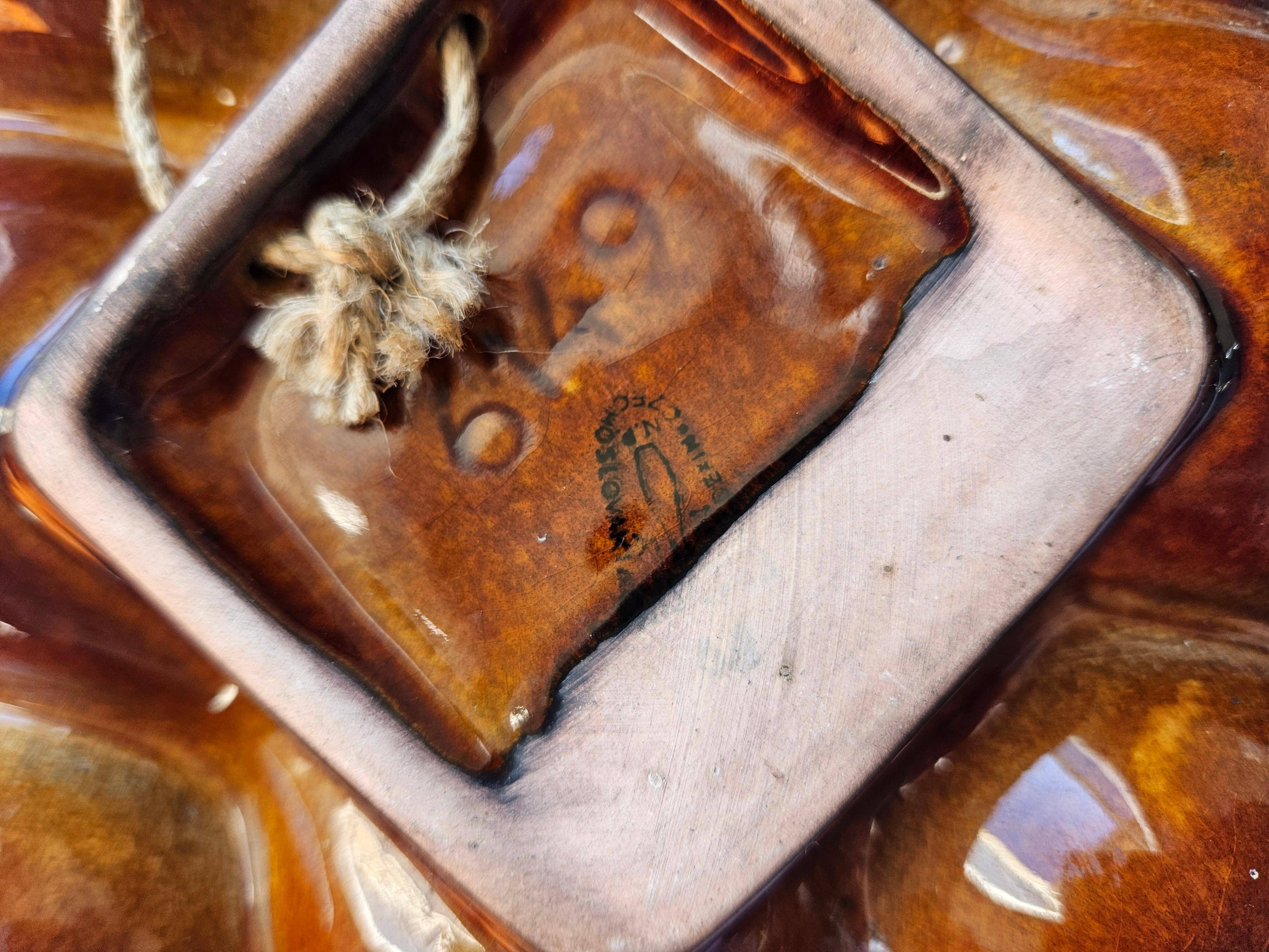 Rare Midcentury wall vase in ceramic, 1970s