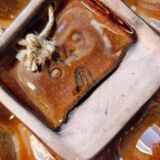 Rare Midcentury wall vase in ceramic, 1970s