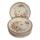 11 flat plates Terre De Fer Gien model Mai circa 1900