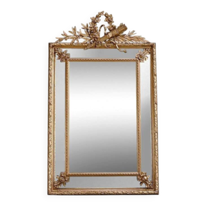 Grand miroir à parcloses, - louis xvi xixe