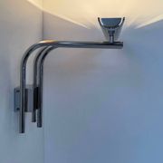 Vintage wall light 20581, chrome metal, by Verre Lumière Studio France 1978