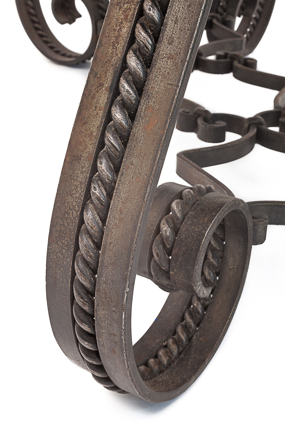 Wrought iron coffee table Merceris 1950