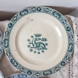 Lot 6 assiettes à dessert François 1er Salins Terre de fer