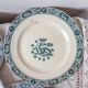 Lot 6 dessert plates François 1st SALINS Iron Earth