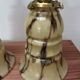 Pair of vintage marbled opaline wall sconces