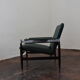Fauteuil en palissandre & simili cuir modèle 112 par Leolux, années 1960