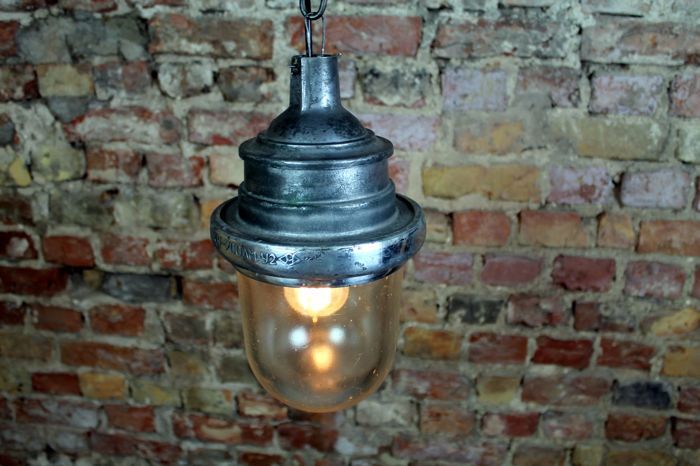 Industrial soviet union aluminum lamp