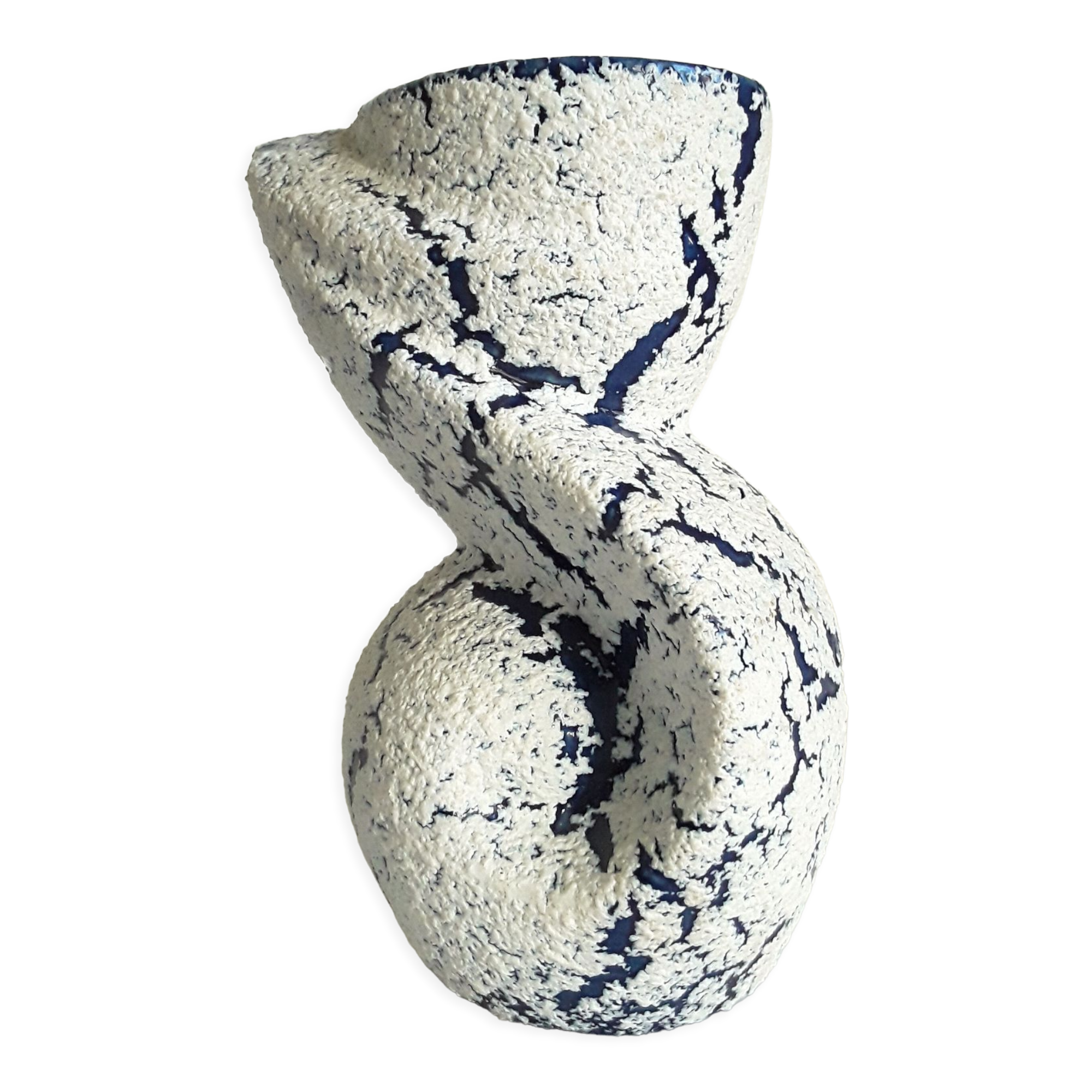 Vintage snowsandstone vase