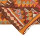 Turkish Handwoven Vintage Herki Kilim 90 cm x 328 cm