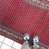 Vintage Indian carpet Seraband 100cm x 189cm 1970s