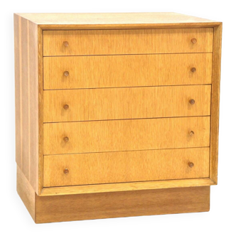 Scandinavian oak chest of drawers, Sweden, 1960