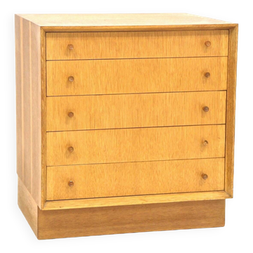 Scandinavian oak chest of drawers, Sweden, 1960