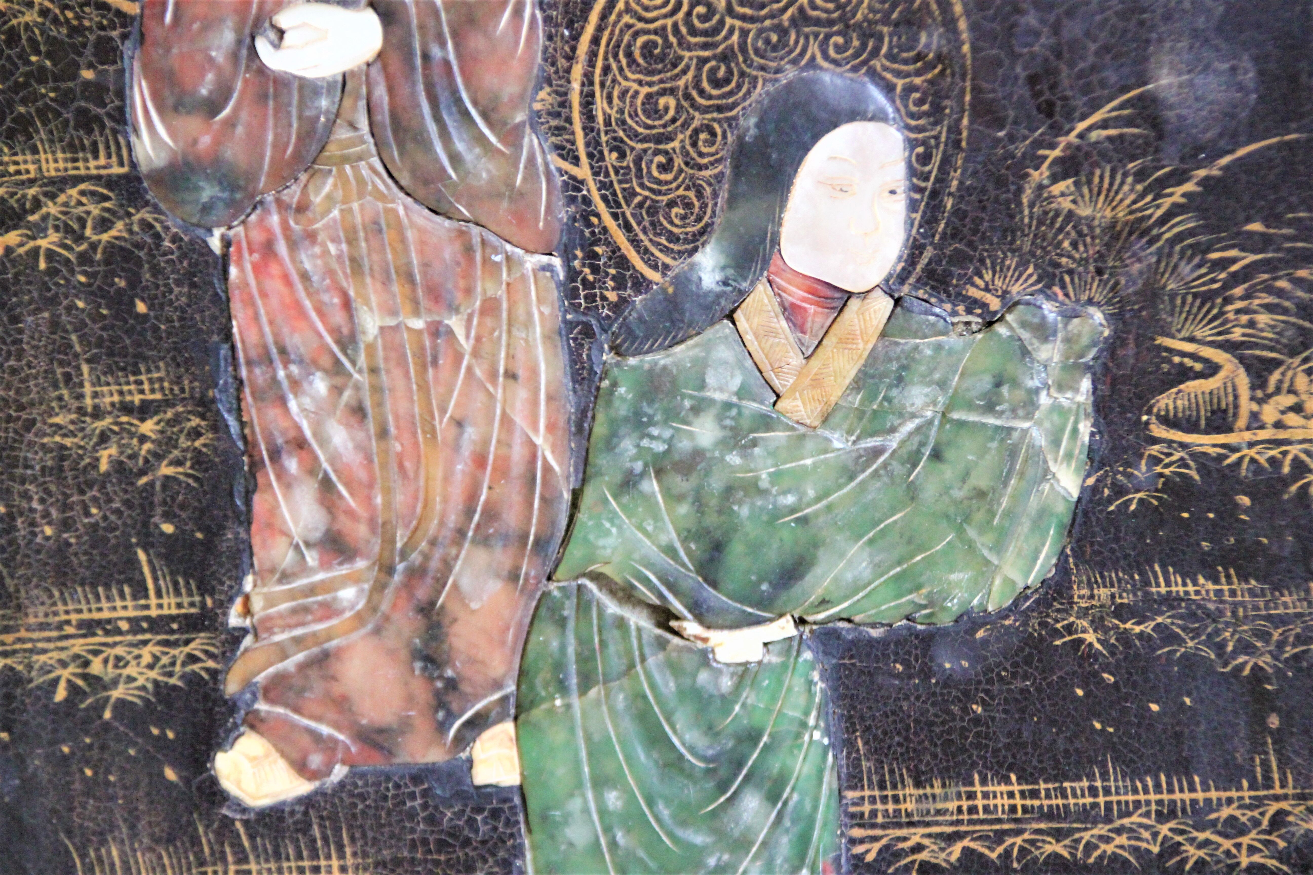 Chinese wardrobe, with mother-of-pearl inlays