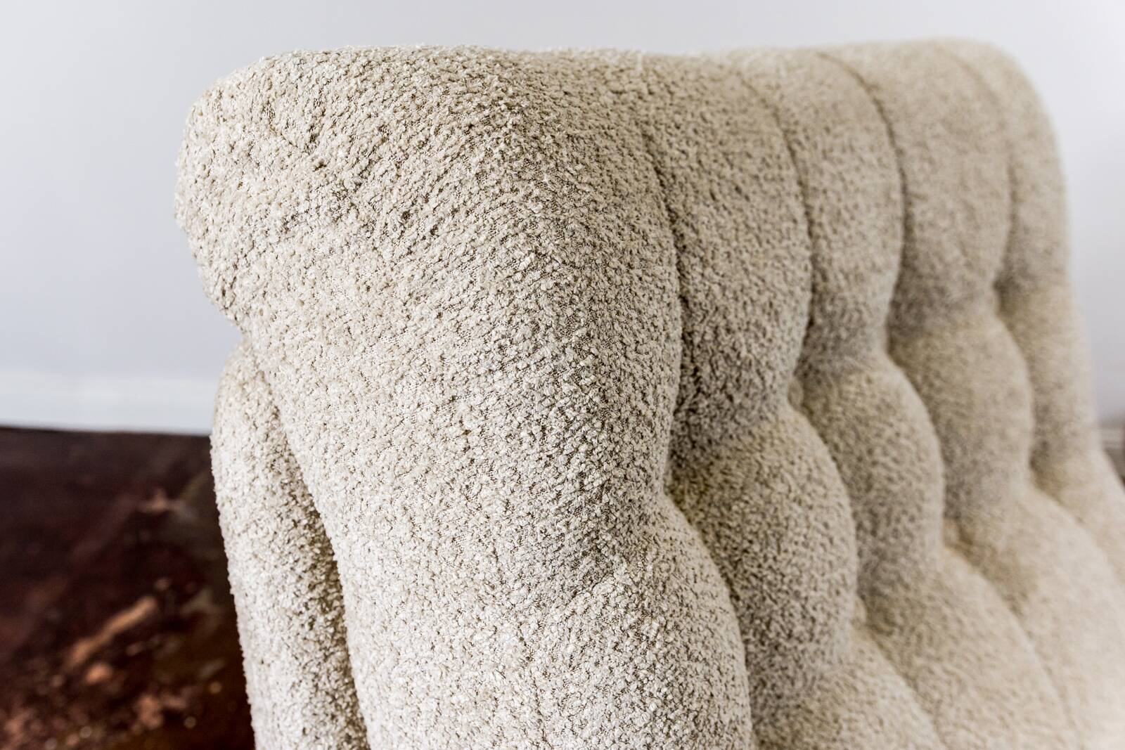 Customizable Space Age Living Room Set Atlantis in Beige Boucle 1970's, Czechoslovakia