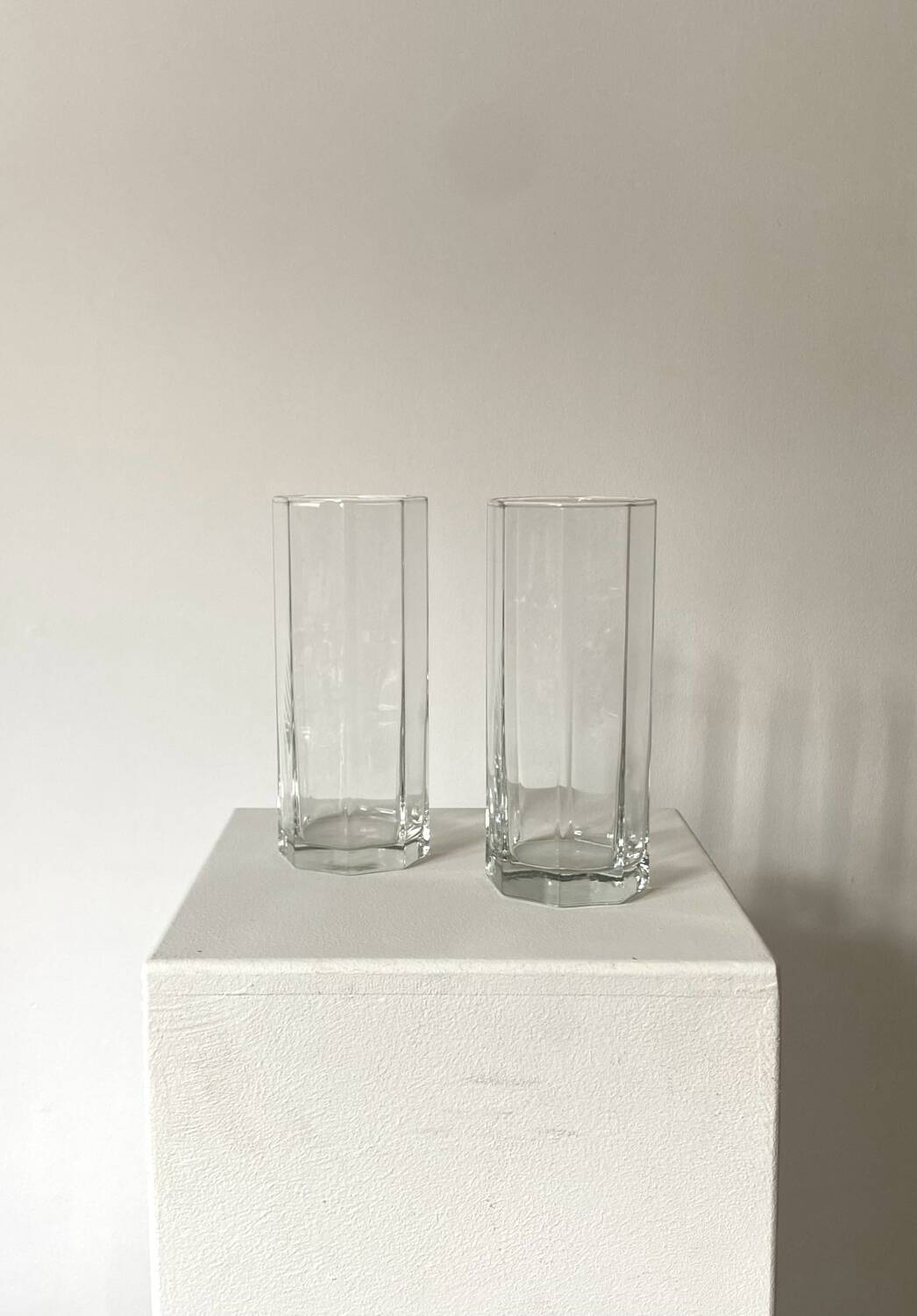Pair of glass vase