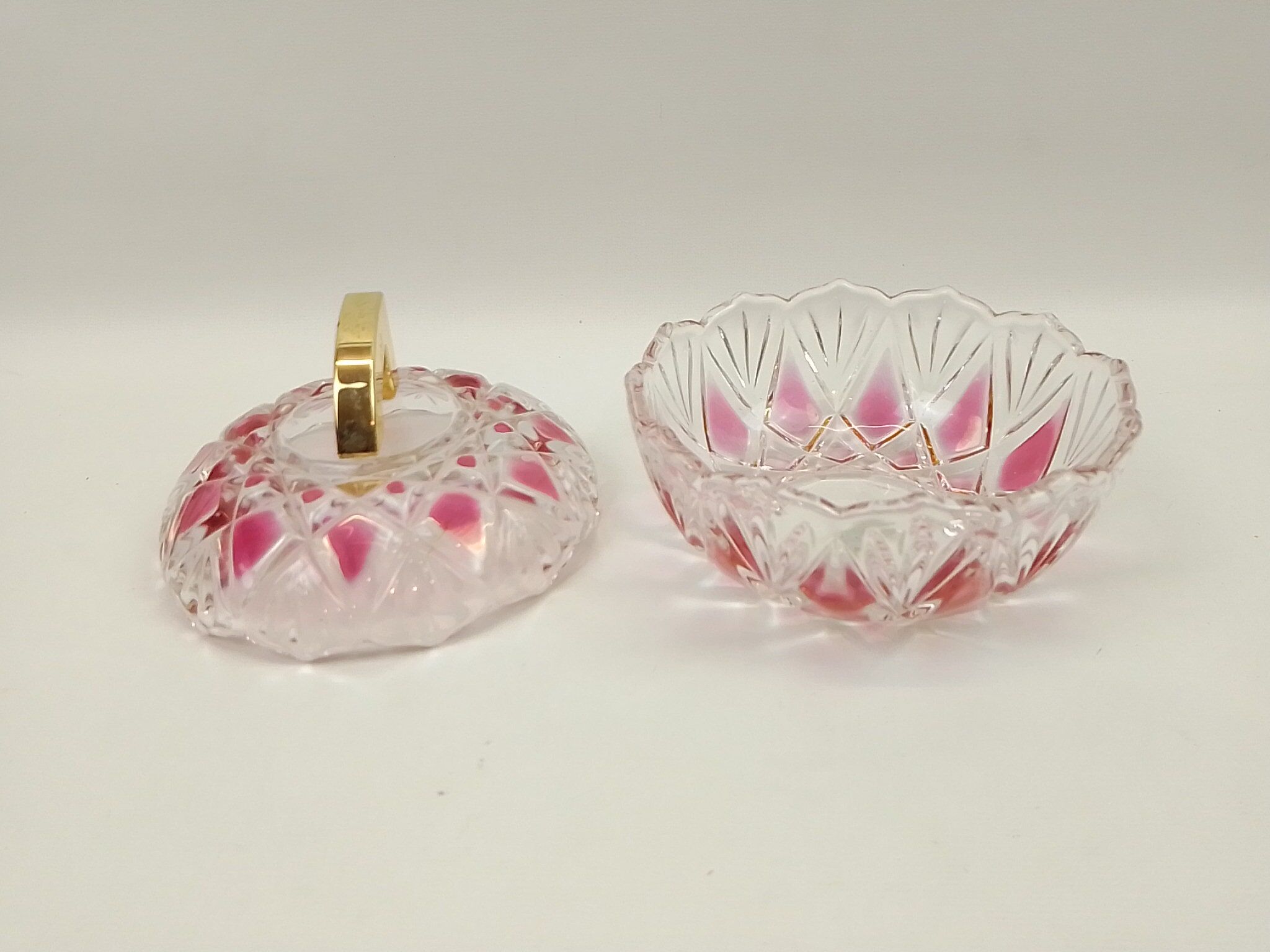 Crystal candy deco relief and pink colours