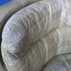 Fauteuil d'angle patchwork en cuir vert olive par Laauser, années 1970