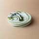Vintage Murano glass bowl in green tourbillon - Sergio Asti for Venini - Ashtray or bowl - Italy 1970s - Timeless table decoration, gift idea