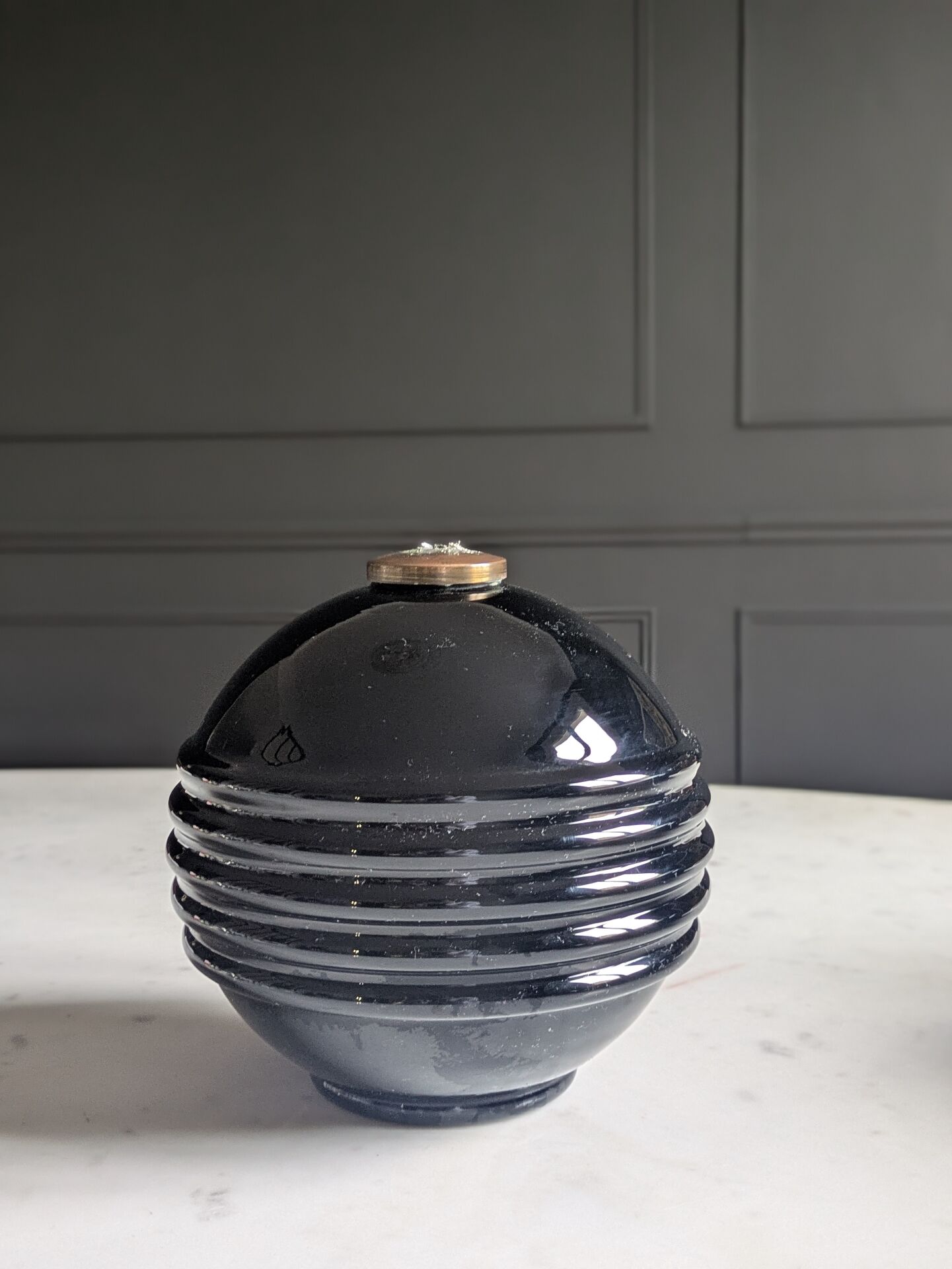 Art Deco lamp base by Jacques Adnet