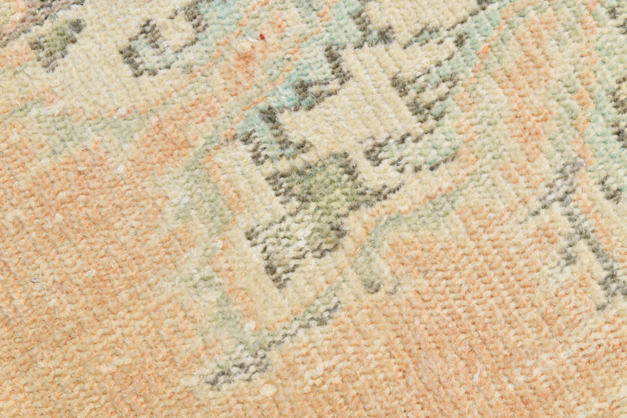 5x8 Vintage Light Yellow & Cream Classic Turkish Rug, 148x247Cm