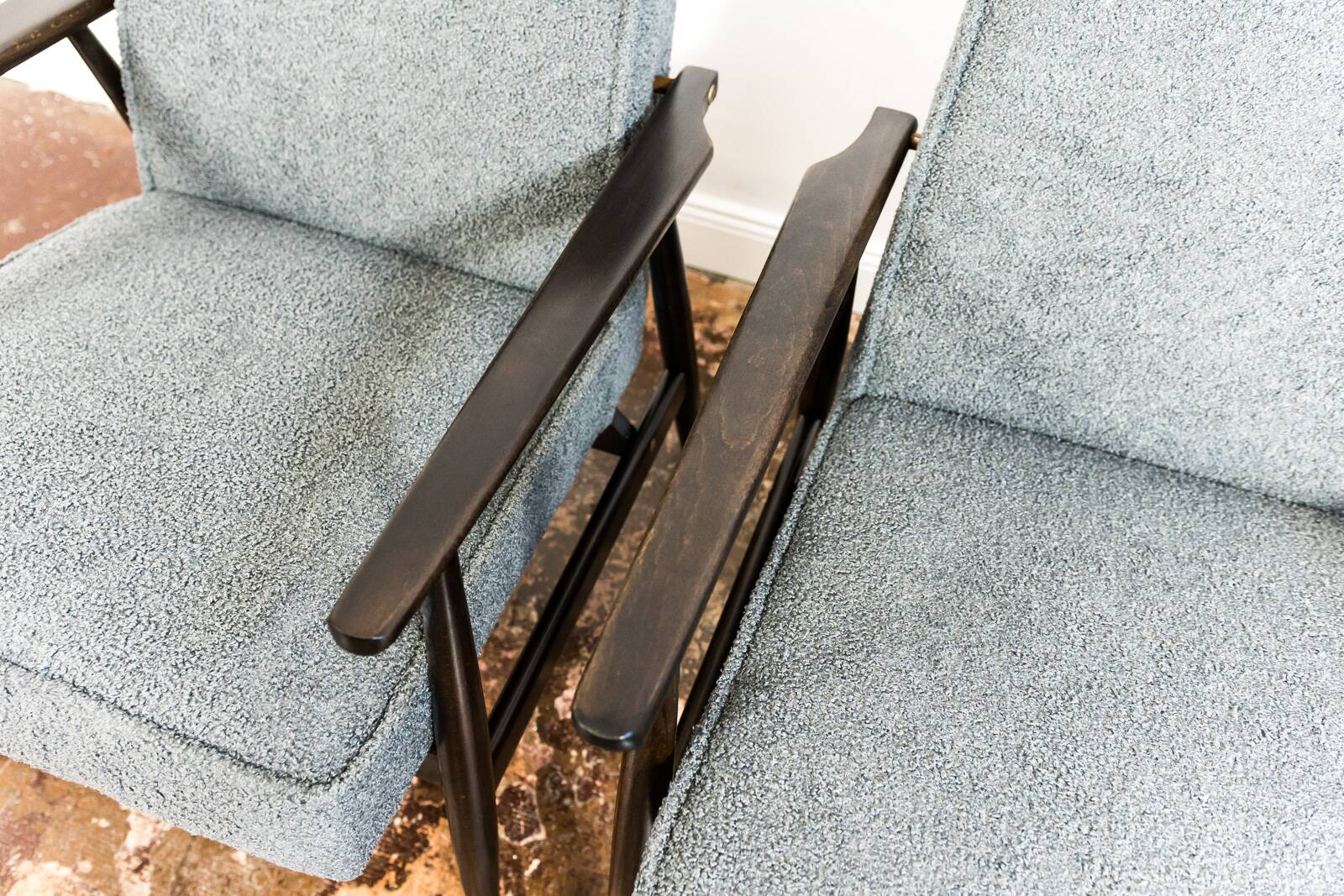 Vintage Armchairs Designed By H. Lis, Poland, 1960's, Set Of 2