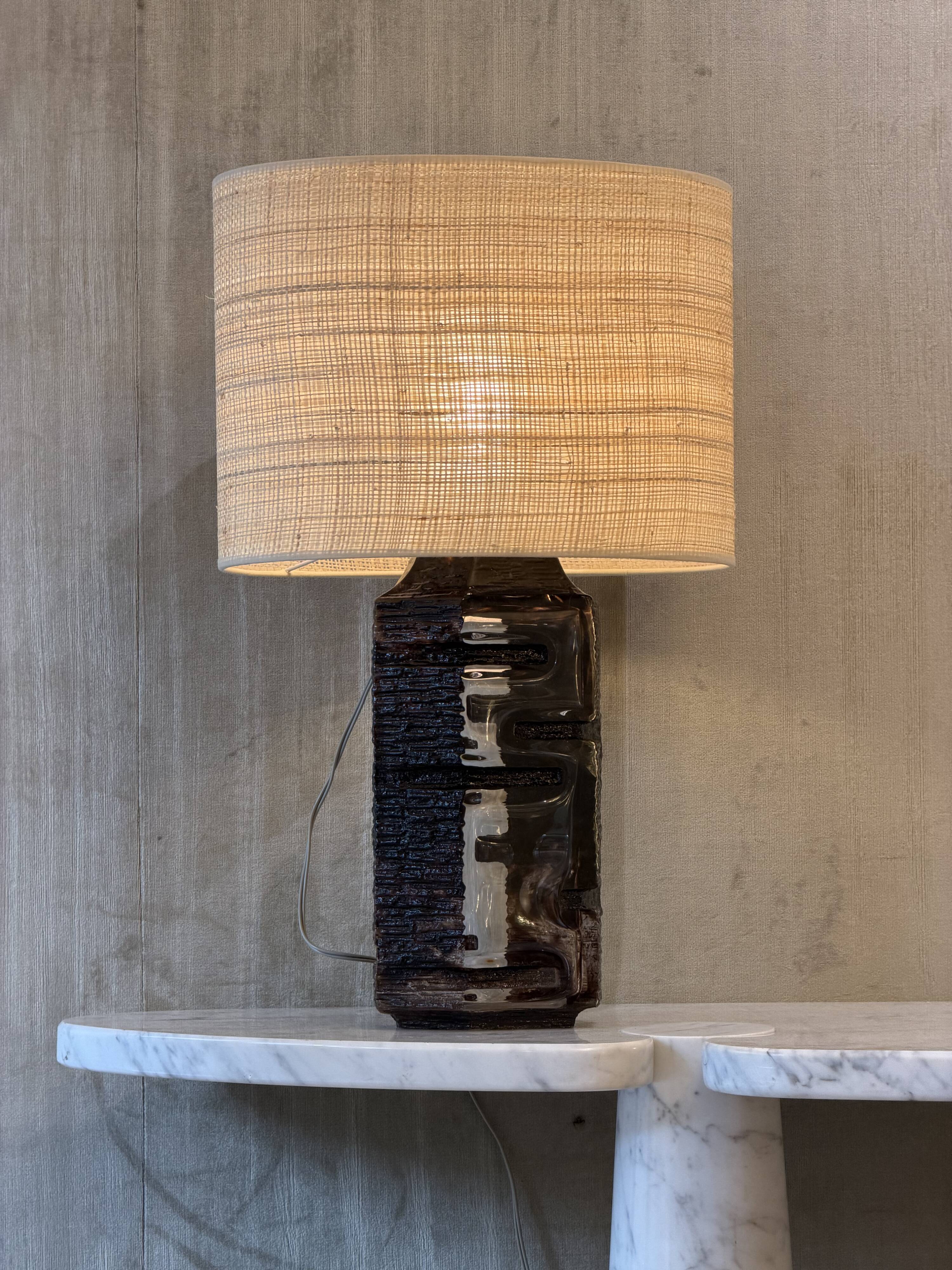 Daum, lamp "Argos" by César Baldaccini, 1970s