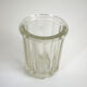 Lot of 3 thick glass jars