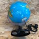 Old globe world map made in vintage Italy