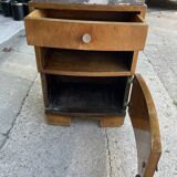 Bedside table with art deco marble