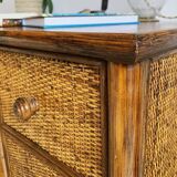 Vintage rattan desk