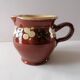 Glazed terracotta Savoy milk jug
