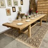 Farmhouse table with 2 extensions