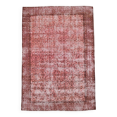 Pibk & Red Floral Pattern Vintage Rug, 207x297Cm