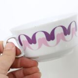 Ensemble de 6 tasses en porcelaine Alfoldi, vintage hongroises