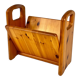 Mid century pinewood magazine holder, 1970