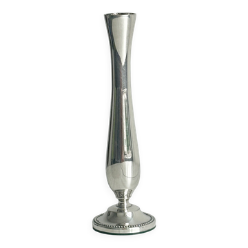 Petit vase soliflore en métal léger
