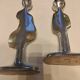 Pair of large candlesticks by David Marshall