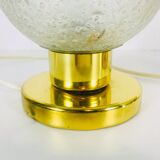 Set de deux lampes de table en verre g et laiton de Doria Leuchten 70s