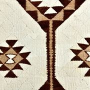 3x12 Geometric Beige & Brown Kilim Runner Rug, 102x357Cm