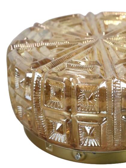 NOS New Old Stock vintage ceiling light glass