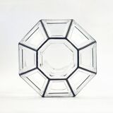 Large Mid-Century Octagonal Glass Ceiling Light from Limburg, Germany, 1960s