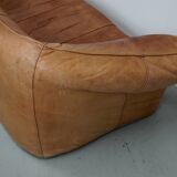 Cognac Leather Andes Sofa by Gerard van den Berg for Montis, 1970s