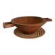 Large handcrafted solid wood bowl