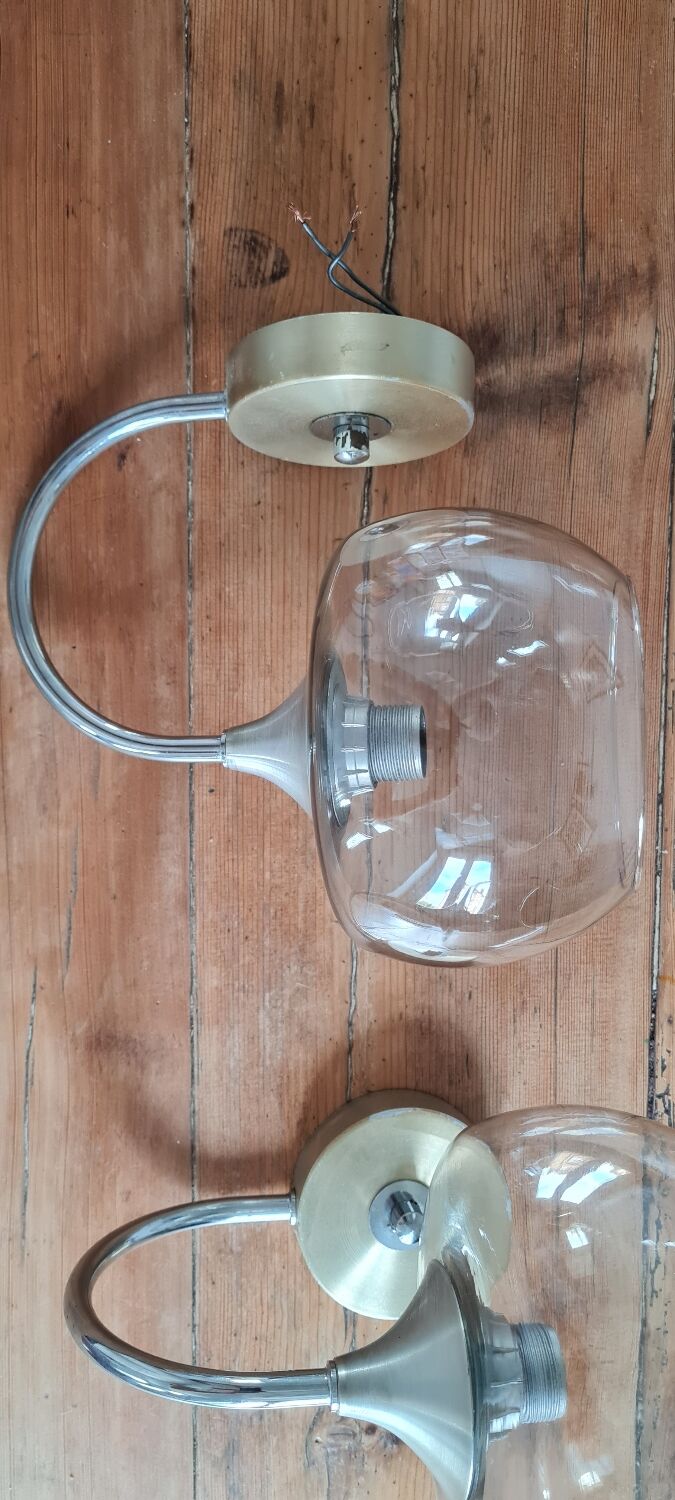 Pair of sciolari wall lights 1970
