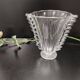 Vase en verre de Murano transparent attribué à Barovier et Toso, Italie