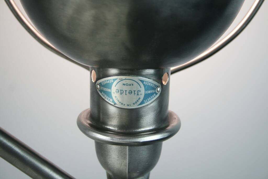 Jieldé desk lamp 2 arms 40cm industrial graphite vice Jean Louis Domecq vintage