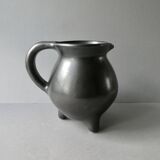 Tripod ceramic pitcher from Périgord pottery, 1960s