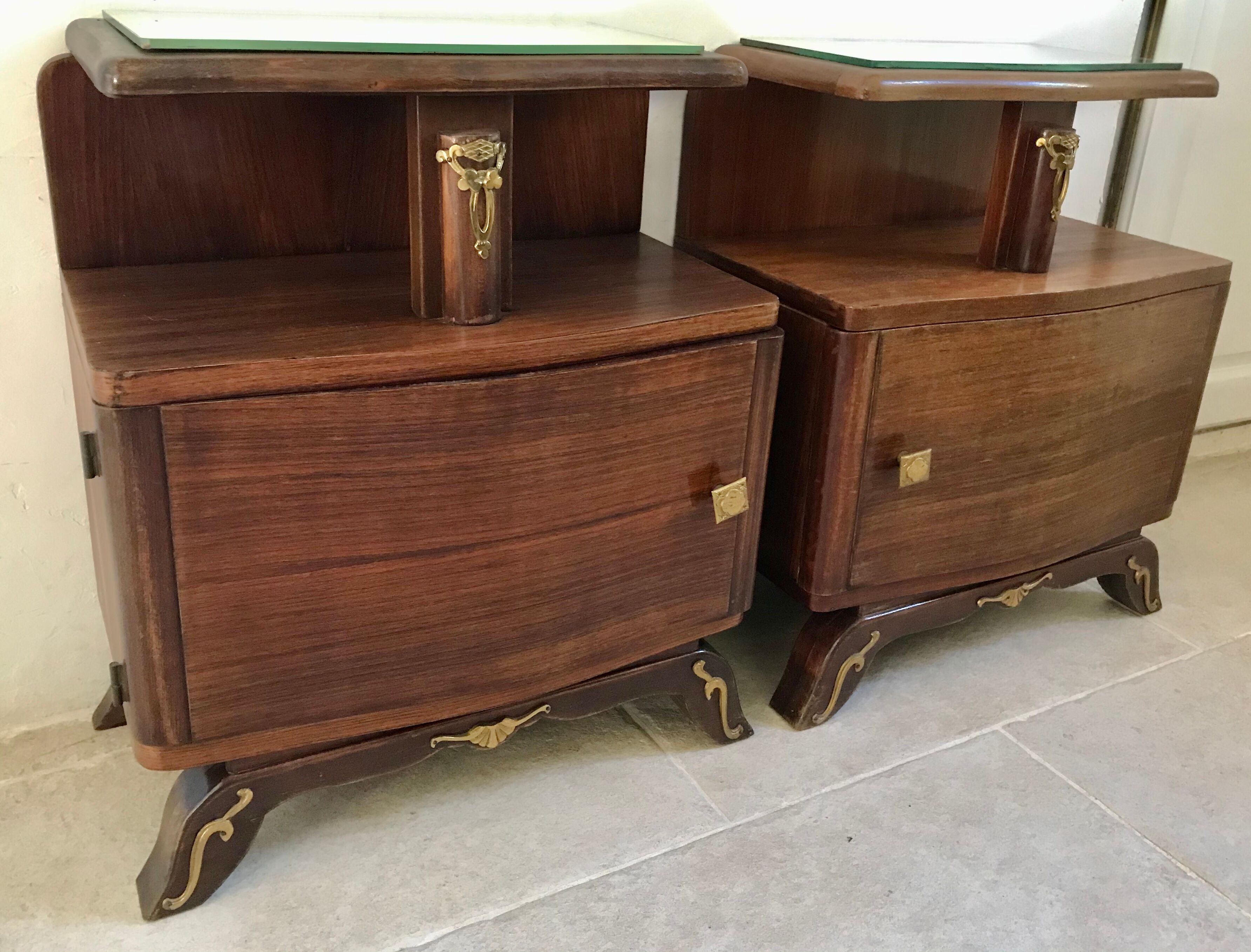 Art deco bedside pair