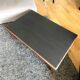 Table basse bois & plateau noir